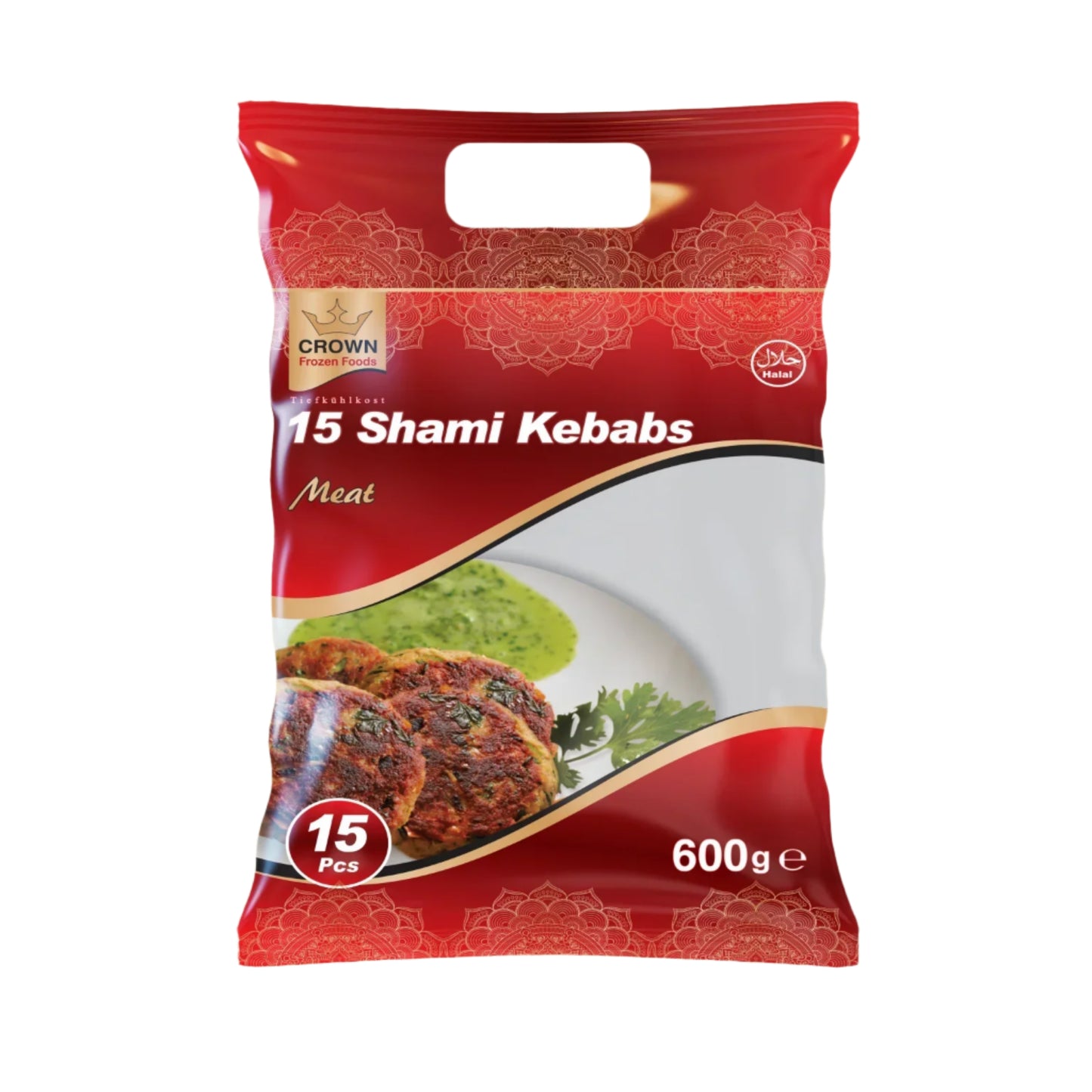 Frozen Crown Shami Meat Kebab(15 pcs) 600gm - Only Berlin Same Day Delivery