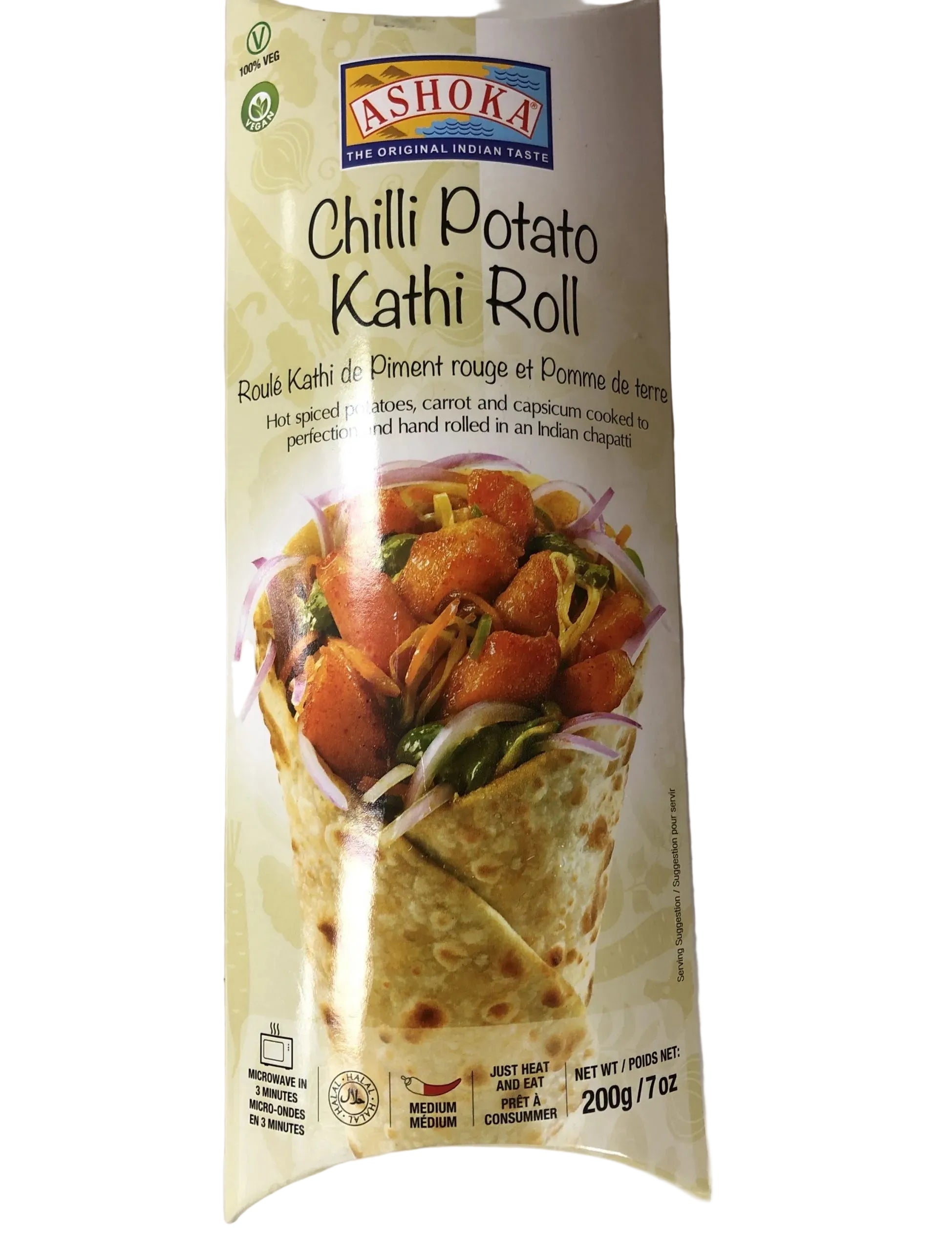 Frozen Ashoka Kathi Roll Chilli Potato 200gm - Only Berlin Same Day Delivery