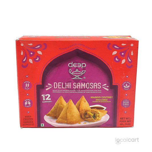 Frozen Deep Delhi Samosa with Chutney 680gm (12pcs) - Only Berlin same day delivery