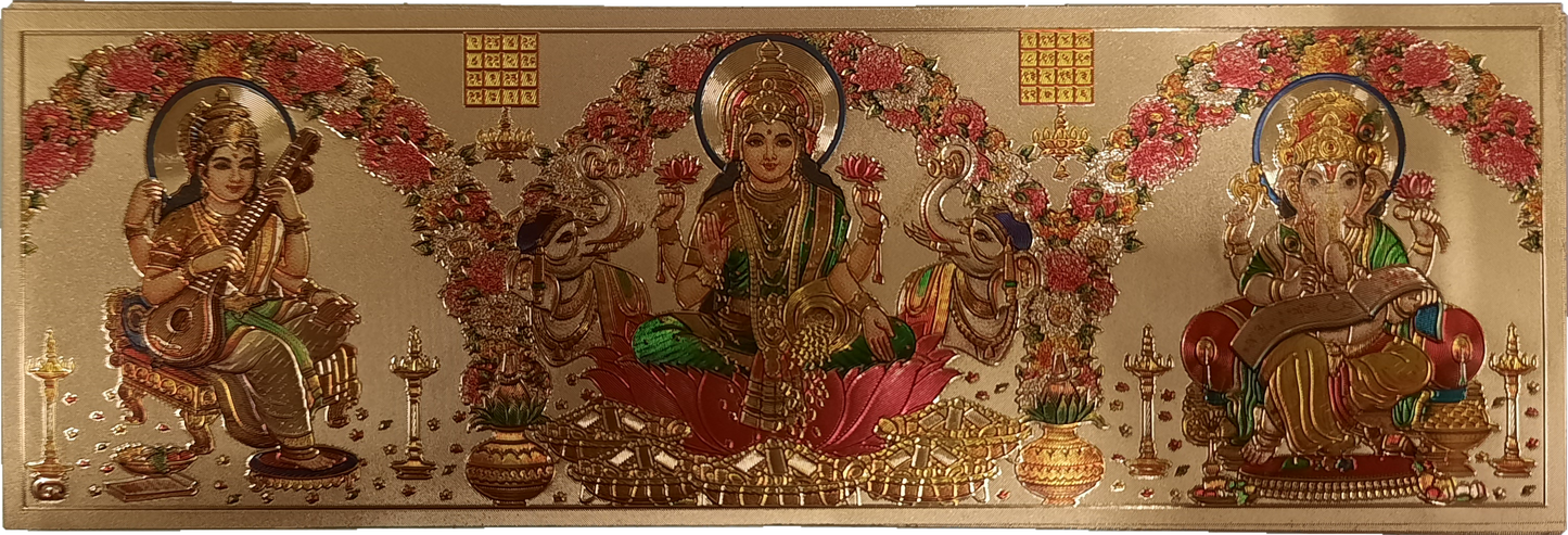 God Stickers Laxmiji Ganeshji Saraswatiji