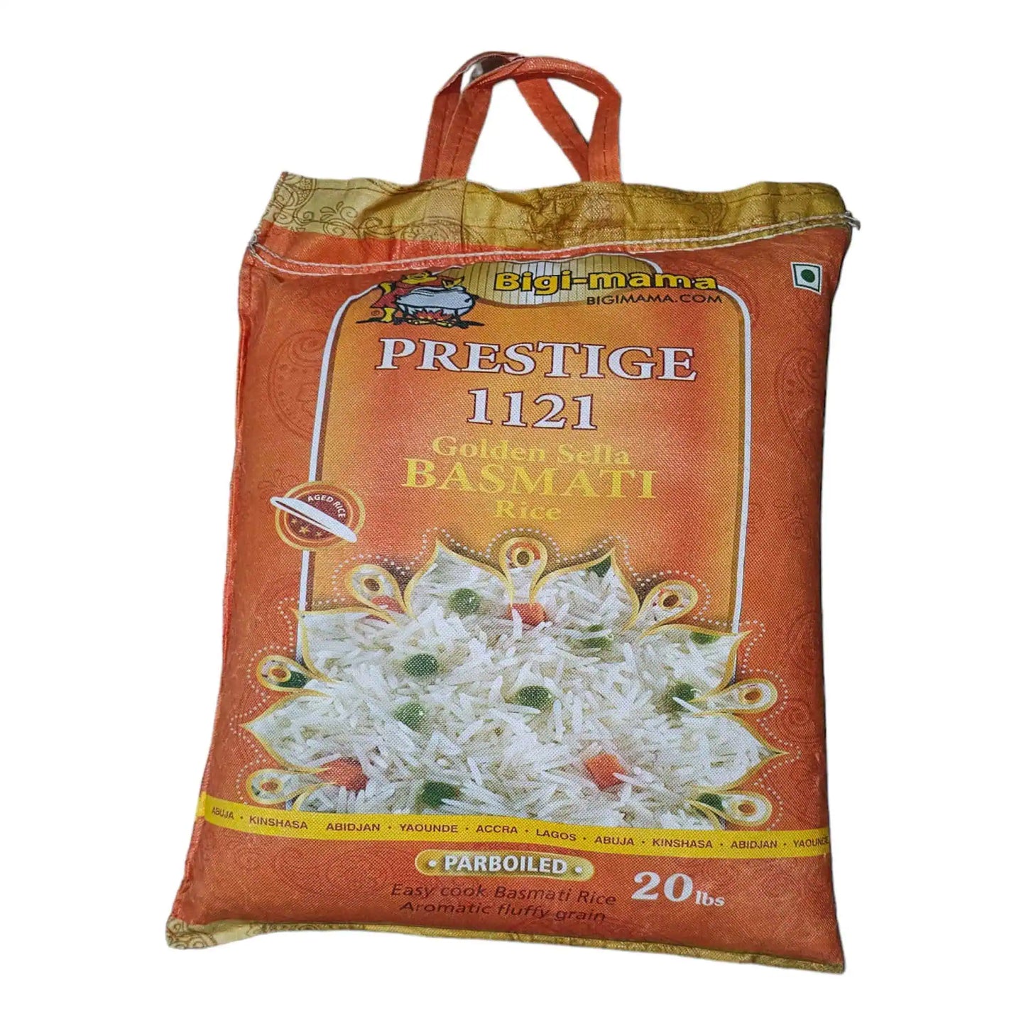 Bigi Mama Golden Sella Parboiled Basmati Rice 9kg