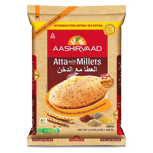 Aashirvaad Atta with Millets 2.2kg