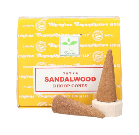 Satya Nag champa Sandalwood dhoop cones 12stk