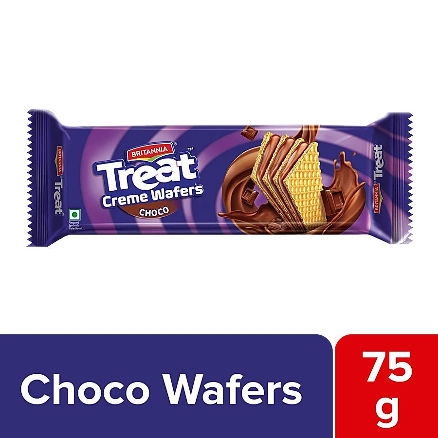 Britannia Treat Chocolate Wafer Creme 150gm - Spice Village