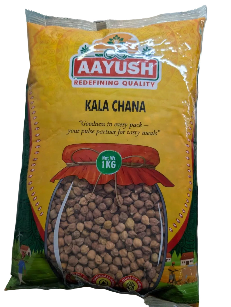 Aayush Brown Chick Peas(Kala Chana) 1kg