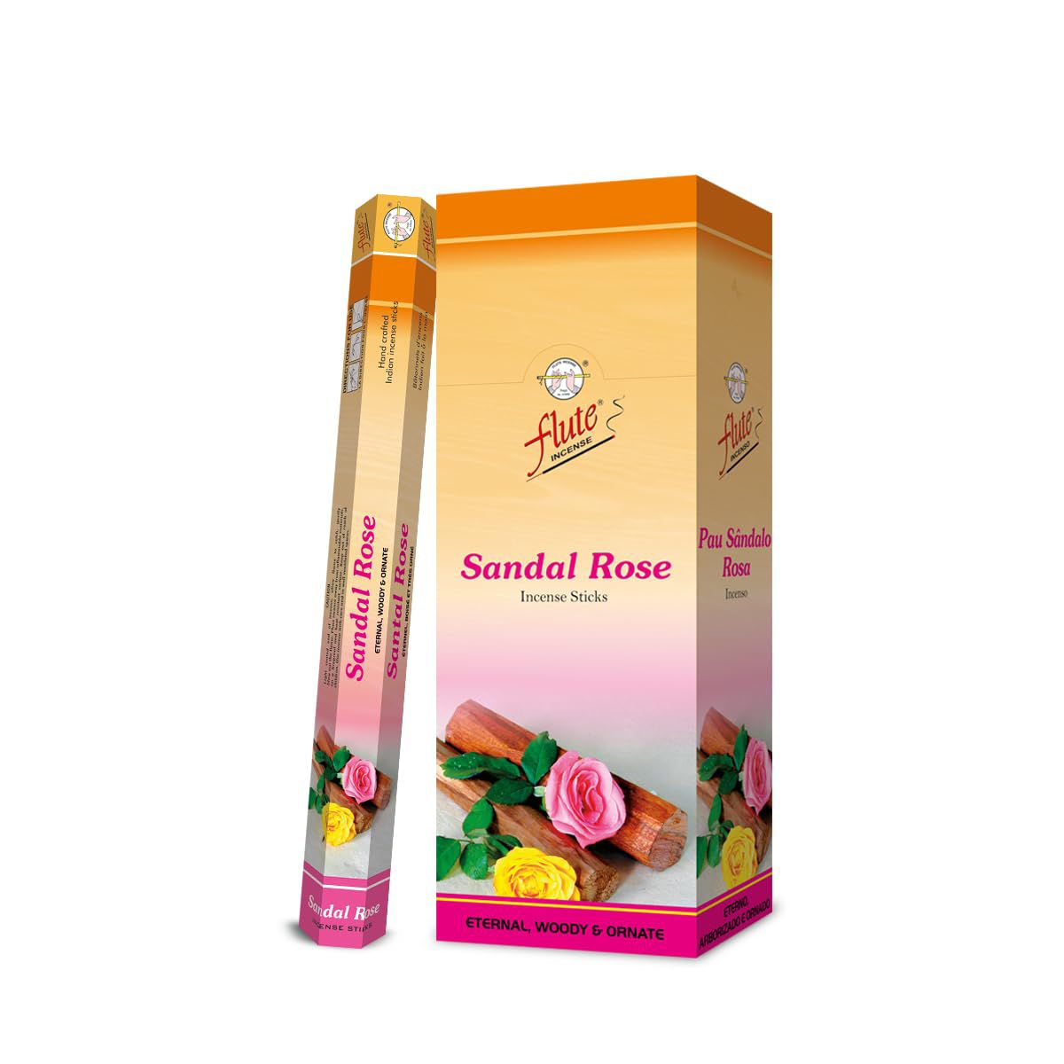 Flute Incense Sticks Sandal Rose 15gm