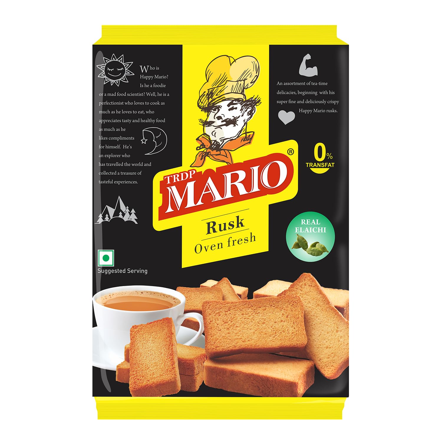 Mario Rusk(with Cardamom) 300gm