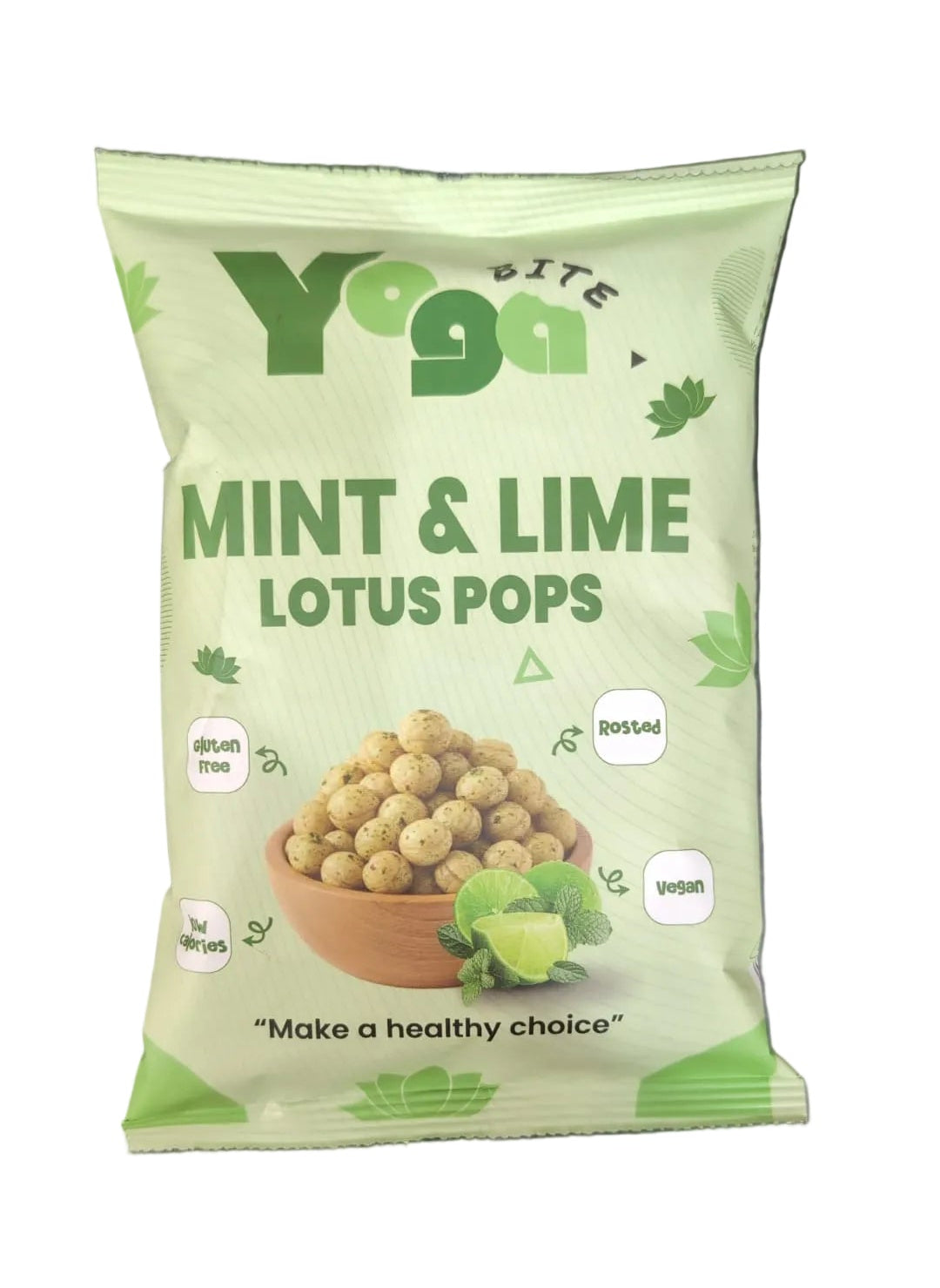 Yoga Bite Lotus Pops - Mint & Lime 28gm - Spice Village