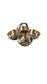 Brass Puja Chowmukh/Chopala Bowl Stand For Haldi, Kumkum, Rice, Elaichi, Mishri, Roli(3 Inch)