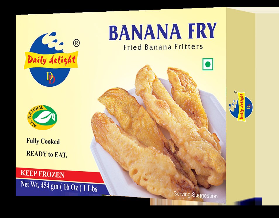 Frozen Daily Delight Banana Fry 350gm - Only Berlin Same Day Delivery - Spice Village