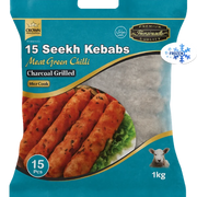 Frozen Crown Green Chilli Meat Kebab 1kg - Only Berlin Same Day Delivery