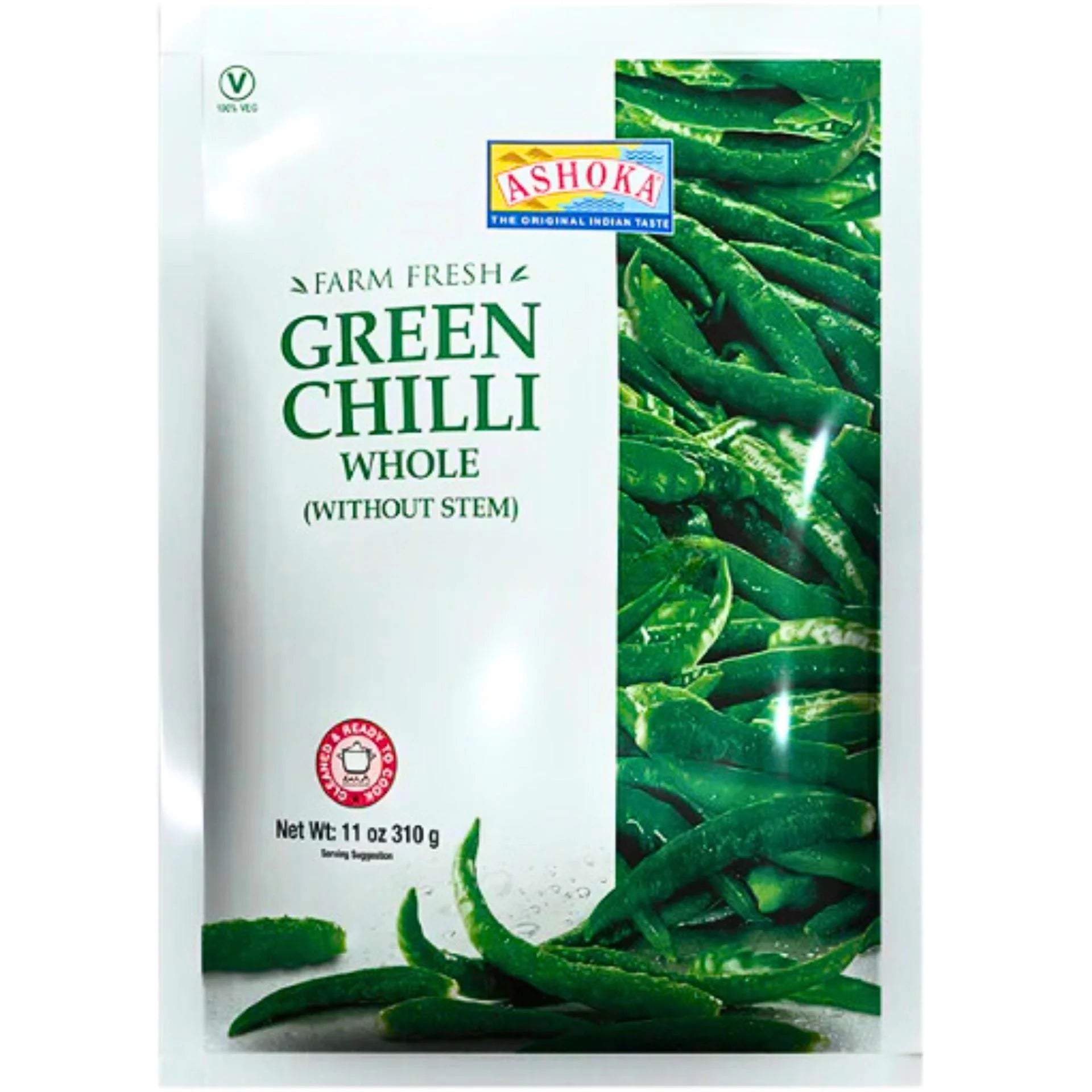 Frozen Ashoka Green Chilli 310gm - Only Berlin Same Day Delivery