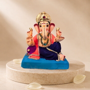 Ganesh Idol 12"  Home Visarjan Kacchi Mitti Eco Friendly(Diamond) Design 1 - Only Berlin same day delivery (Copy) (Copy) (Copy) (Copy)