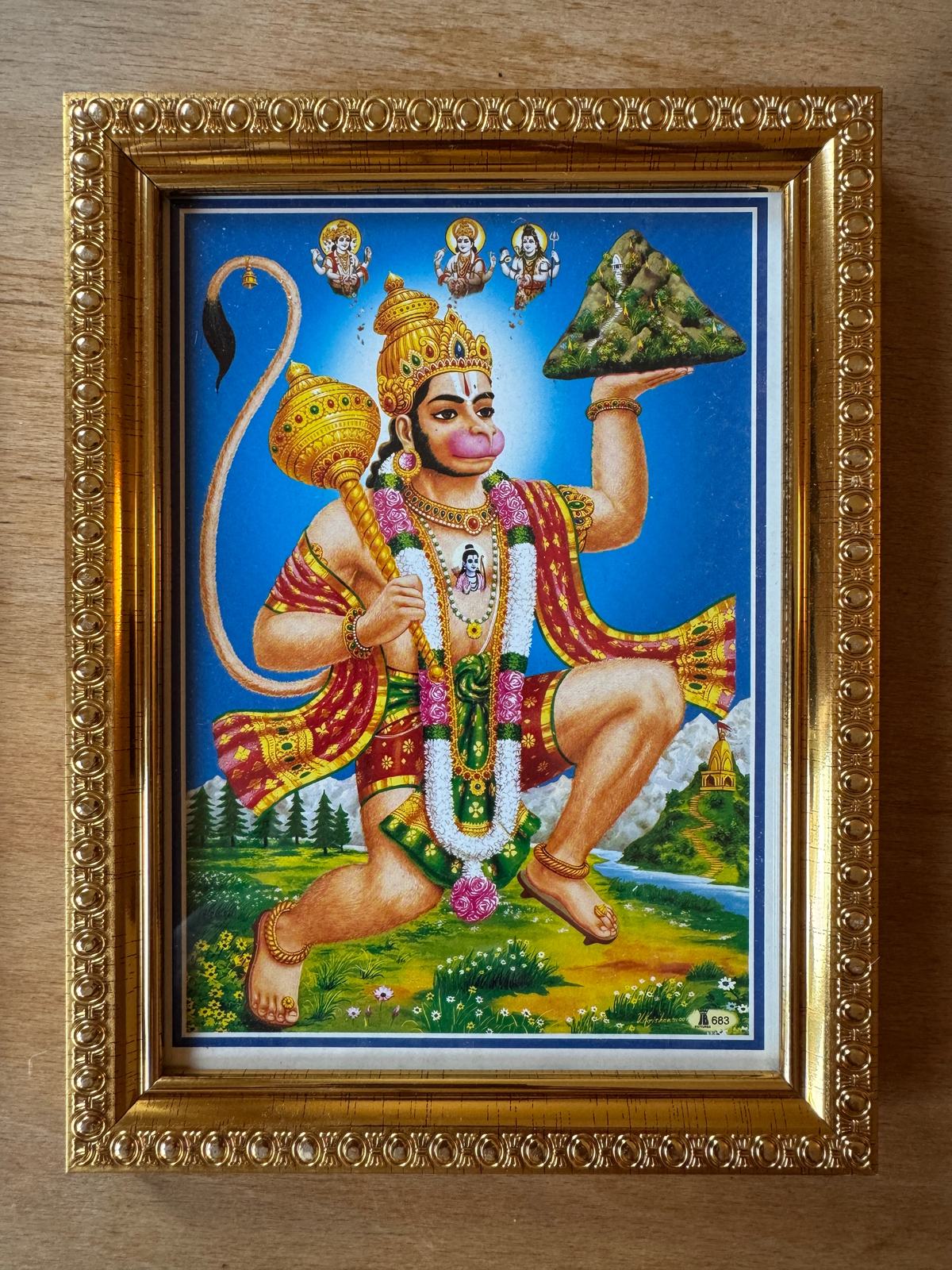 Photo Frame - Hanuman carrying Sanjeevani - Spice Village