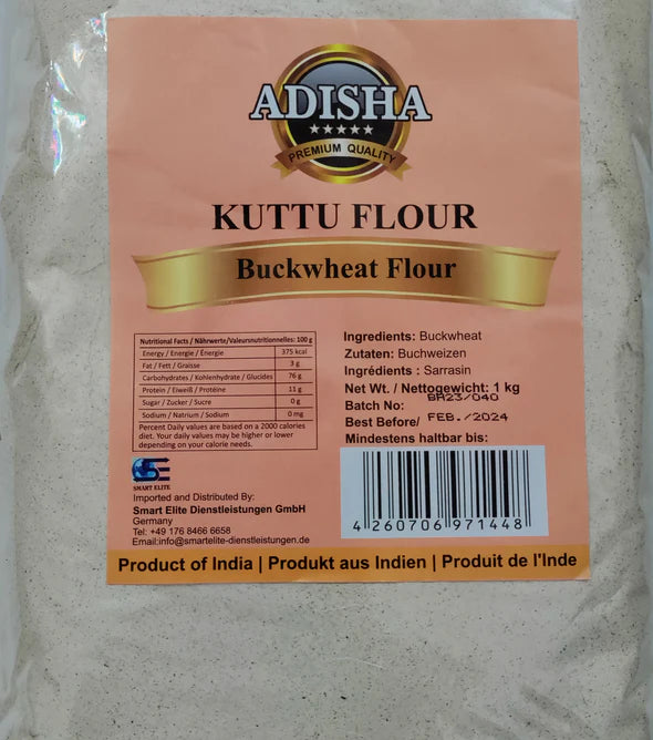 Adisha Kuttu ka Atta (Buckwheat) Flour 1kg Spice Village