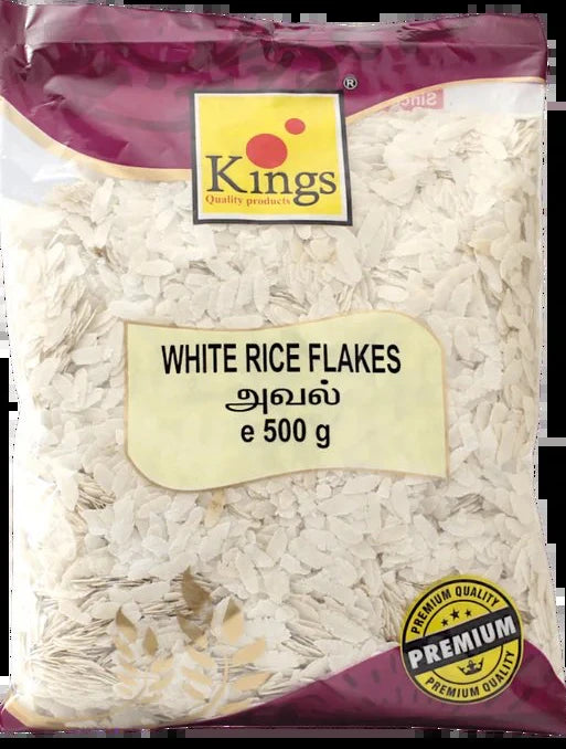 King's Rice Flakes Medium 500gm - Spice Village