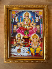 Photo Frame - Lakshmi, Sarasvati & Ganesh