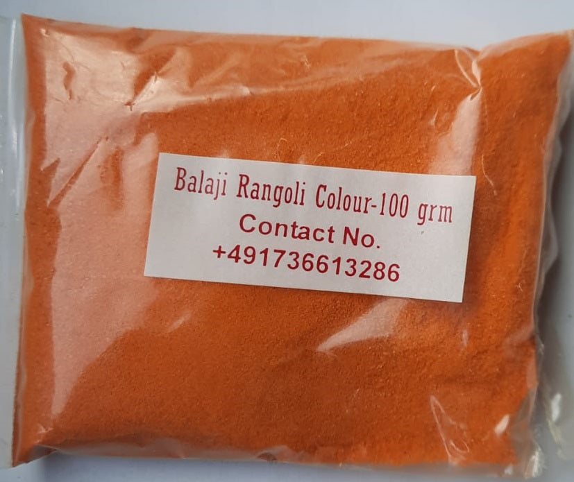 Rangoli Colour (Orange) 100gm