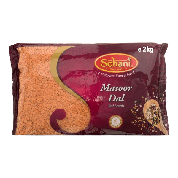 Schani Masoor Dal(Red Lentil Gota) Football 2kg - Spice Village