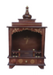 Elegant Wooden Mandir "Dharma Sanskriti" (Culture of Righteousness) Dark Brown