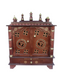 Elegant Wooden Mandir "Deva Niwas" (Residence of the Gods) Brown