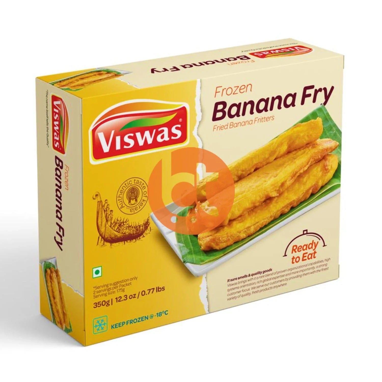 Frozen Viswas Banana Fry 350gm - Spice Village