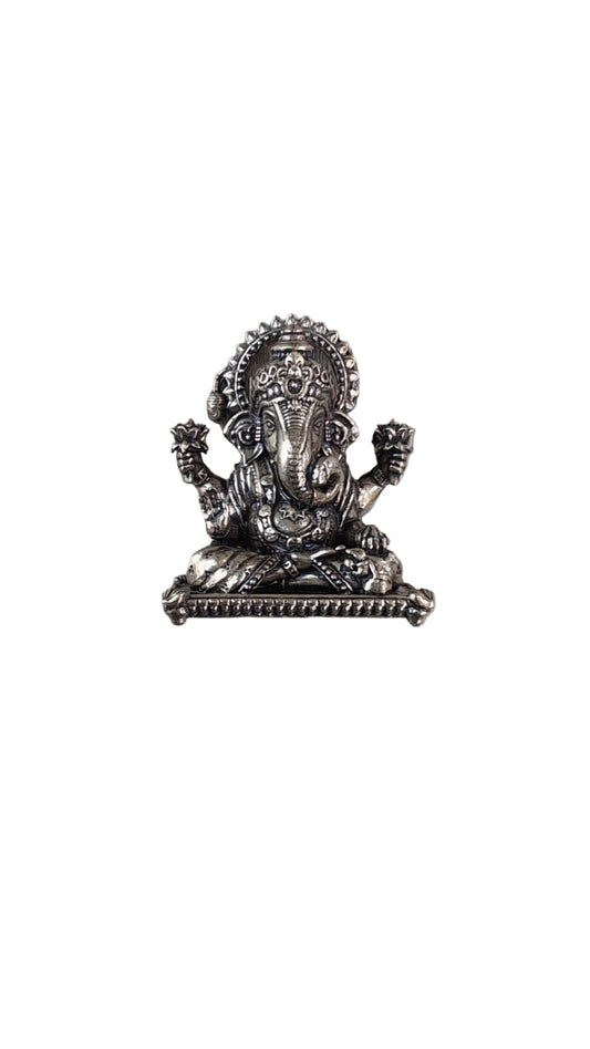 Lord Ganesh Brass Idol 2.2"