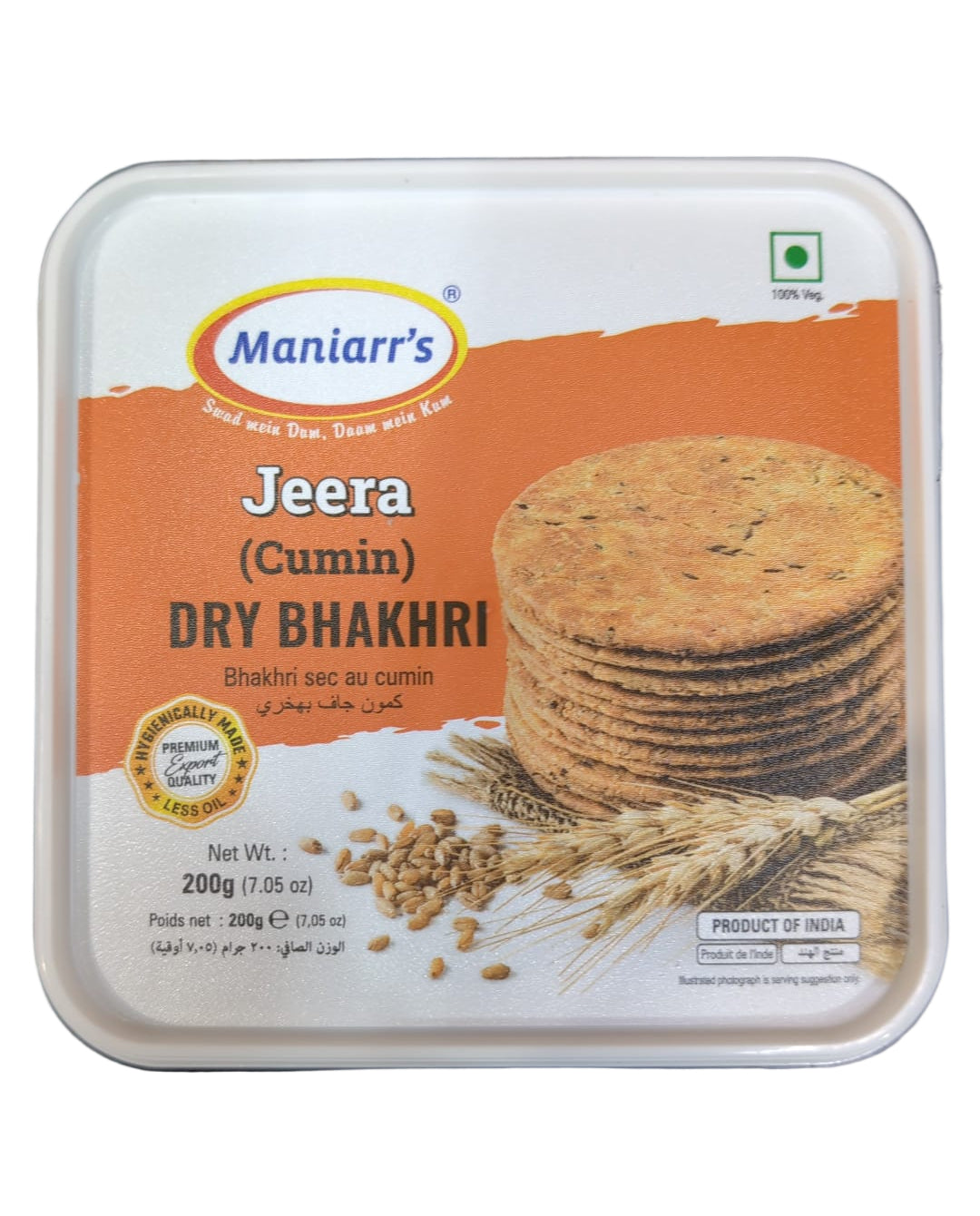 Maniarr's Bhakhri - Jeera 200gm