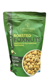 Earthveda Roasted Foxnuts(Makhana) - Cream & Onion 40gm