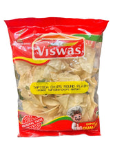 Viswas Tapioca Chips Round(Plain) 150gm - Spice Village