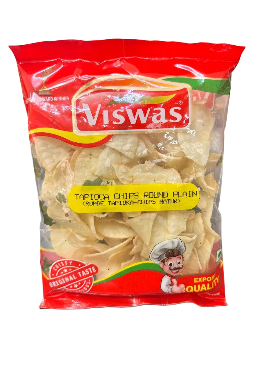 Viswas Tapioca Chips Round(Plain) 150gm - Spice Village