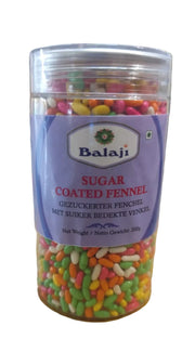 Balaji Sugar Coated Fennel Seeds(Soonf) 200gm