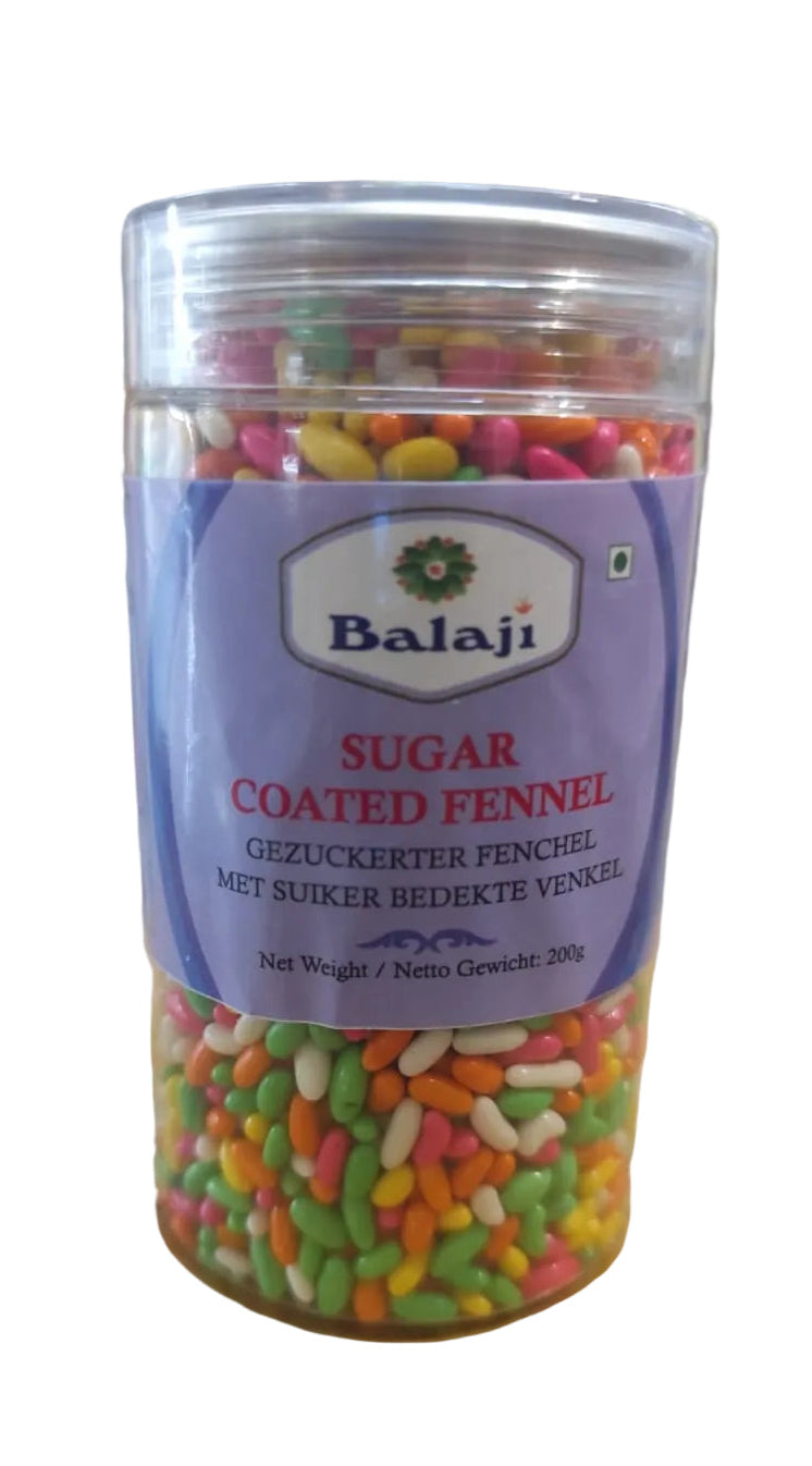 Balaji Sugar Coated Fennel Seeds(Soonf) 200gm - Spice Village