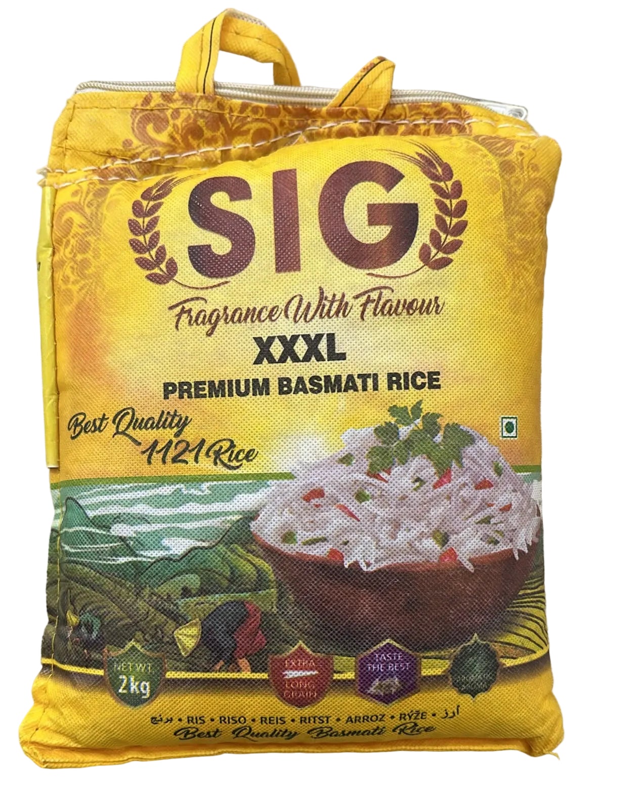 SIG XXXL (Yellow) Premium Basmati rice (1121) 2kg