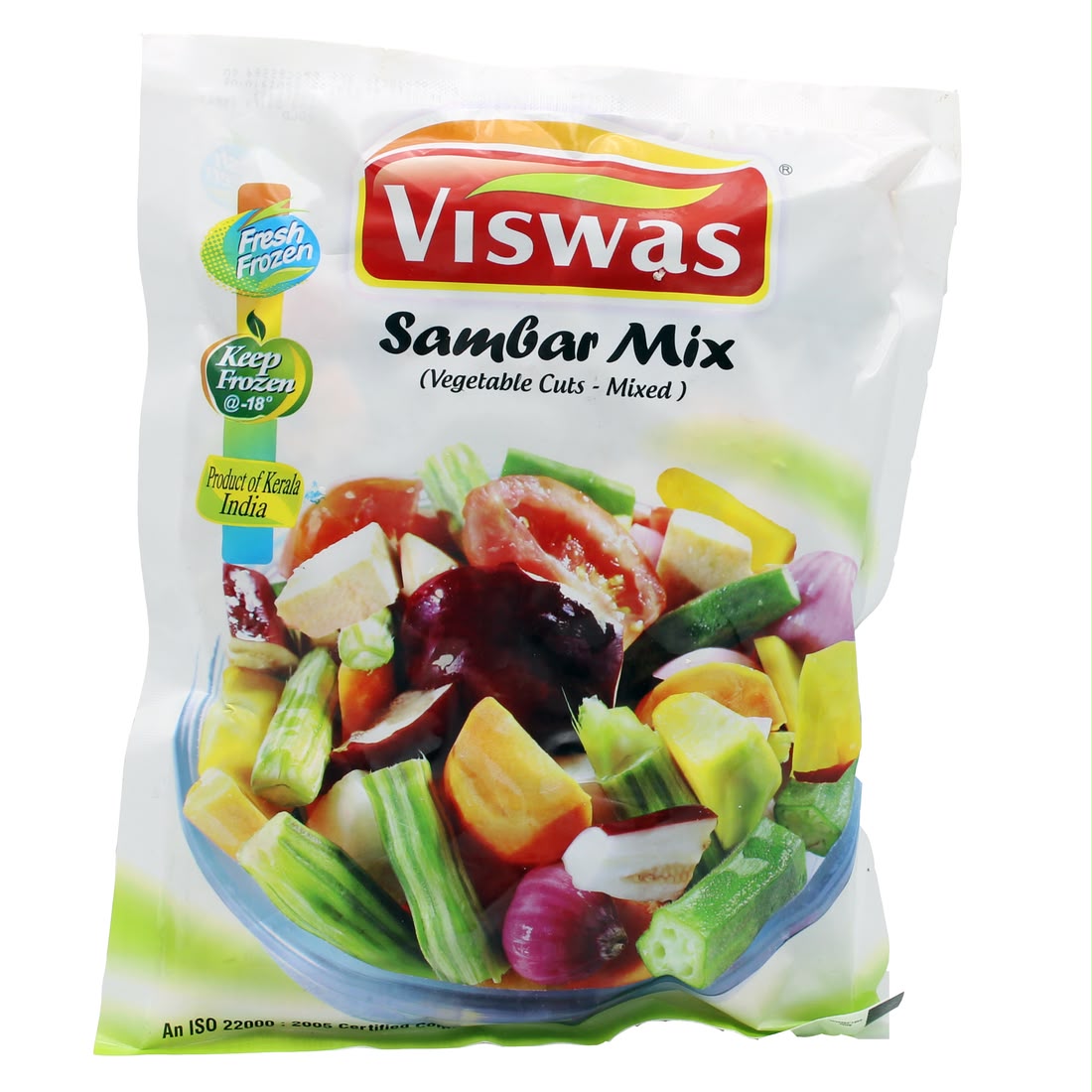 Frozen Viswas Sambar Mix Vegetables 400gm - Spice Village