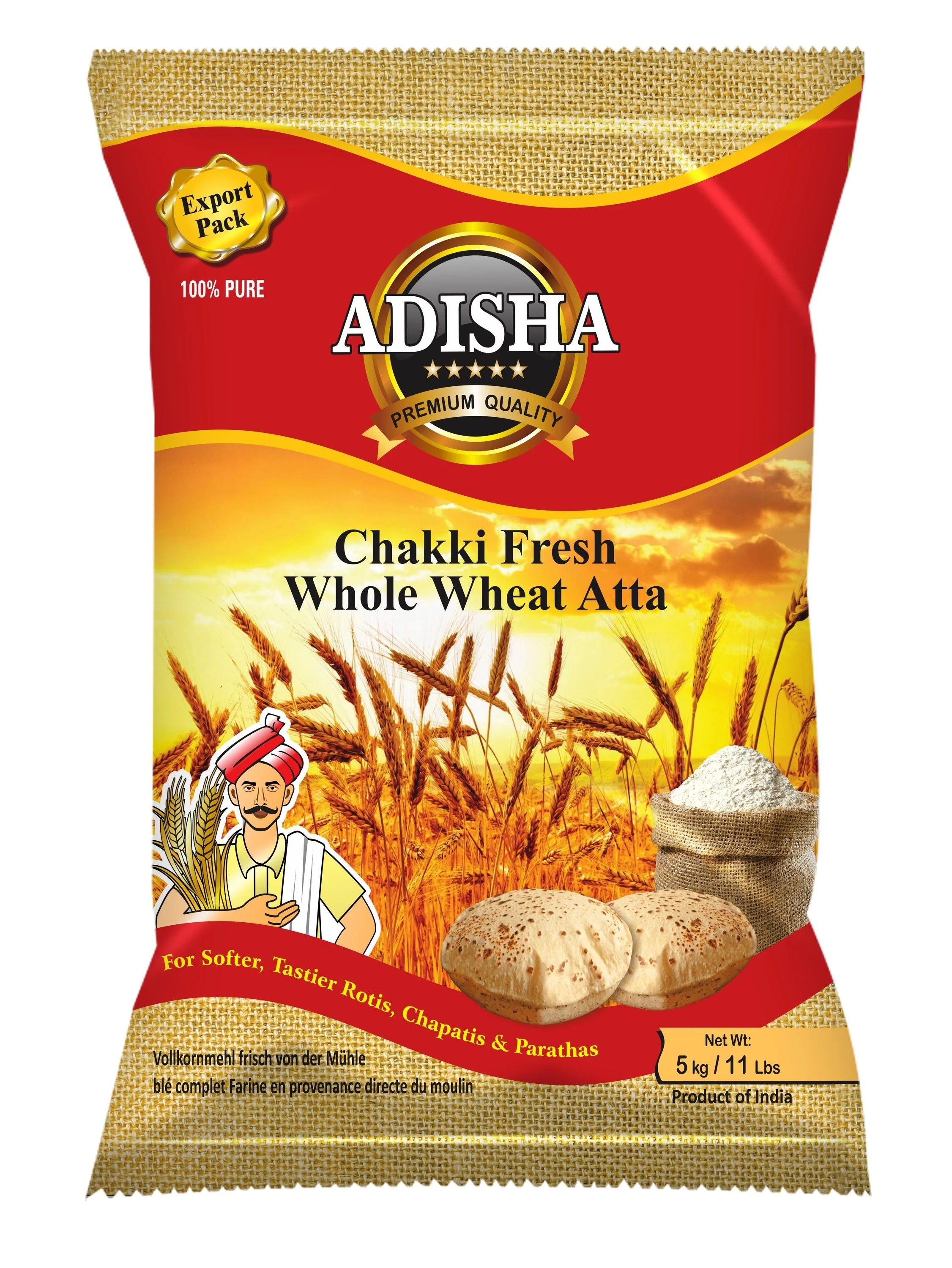 Adisha Lokwan Chakki Fresh Atta 5kg