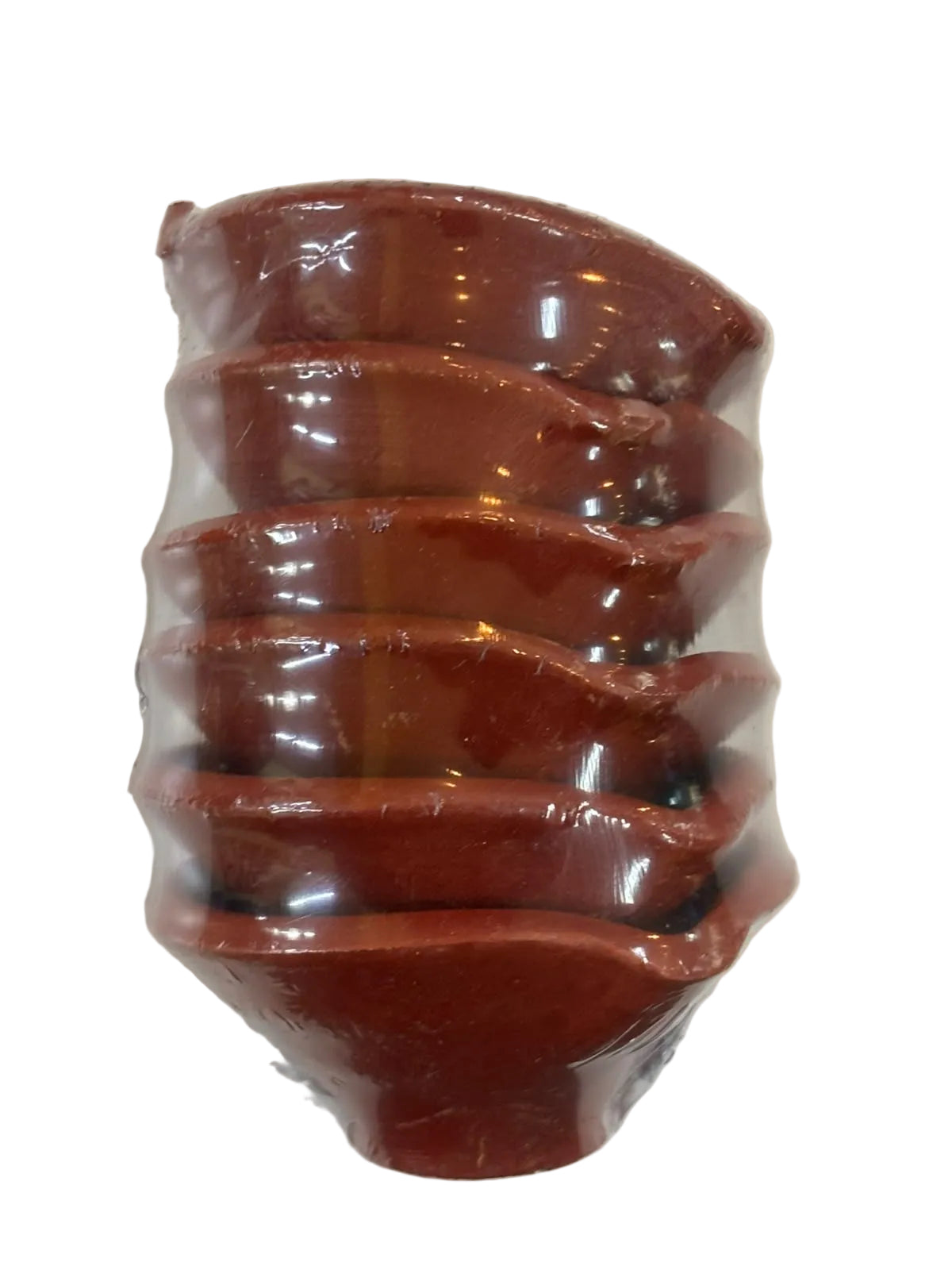 Red Clay Diya(Ek vaat) - Set of 6pcs