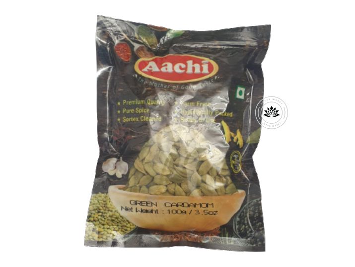 Aachi Cardamom Green (Elaichi) 50gm - Spice Village