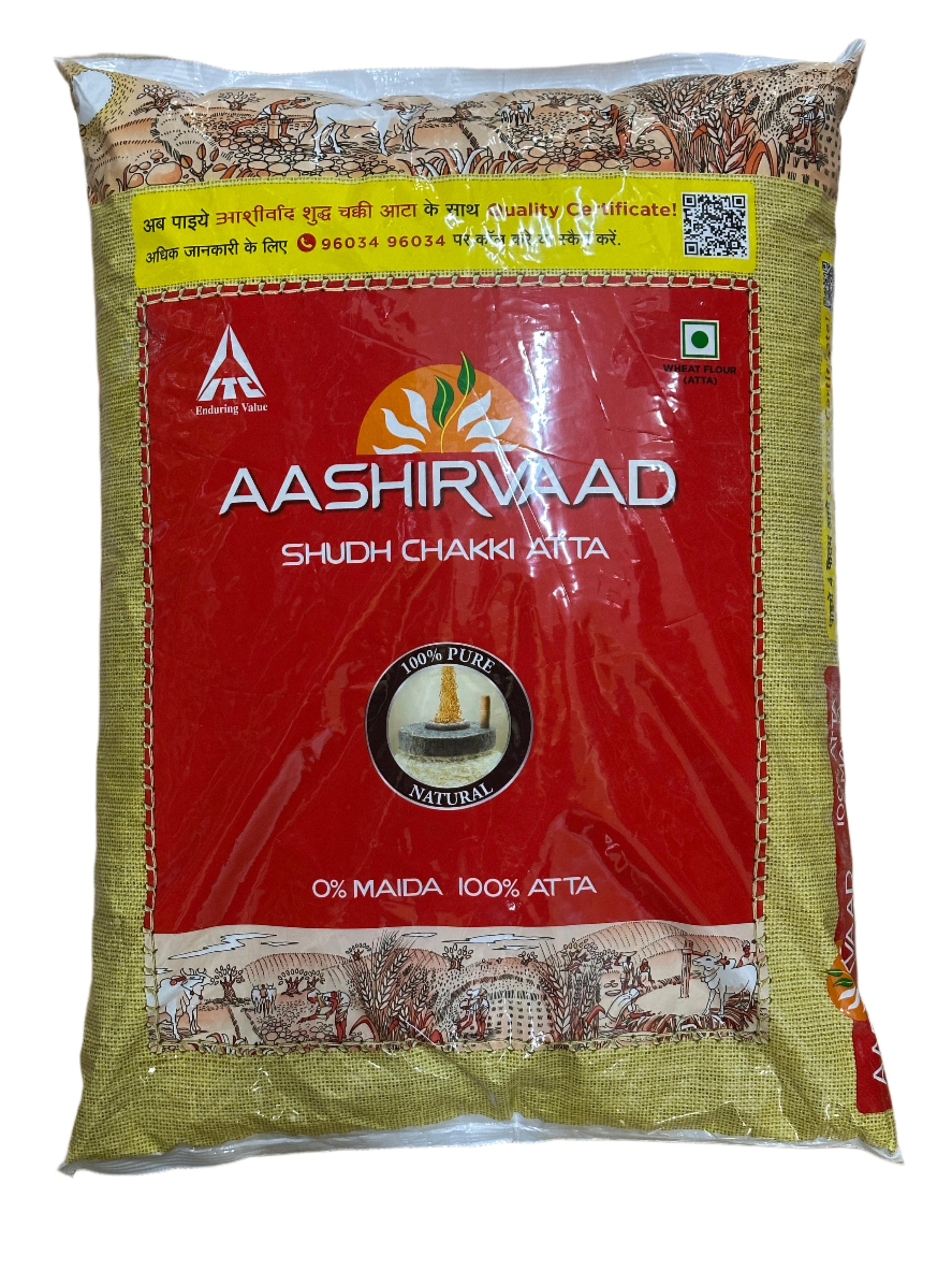 Aashirvaad Atta 10kg (Indian Pack) - Spice Village
