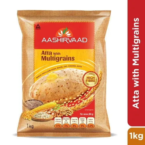 Aashirvaad Atta Multigrain 1kg (Export Pack) - Spice Village