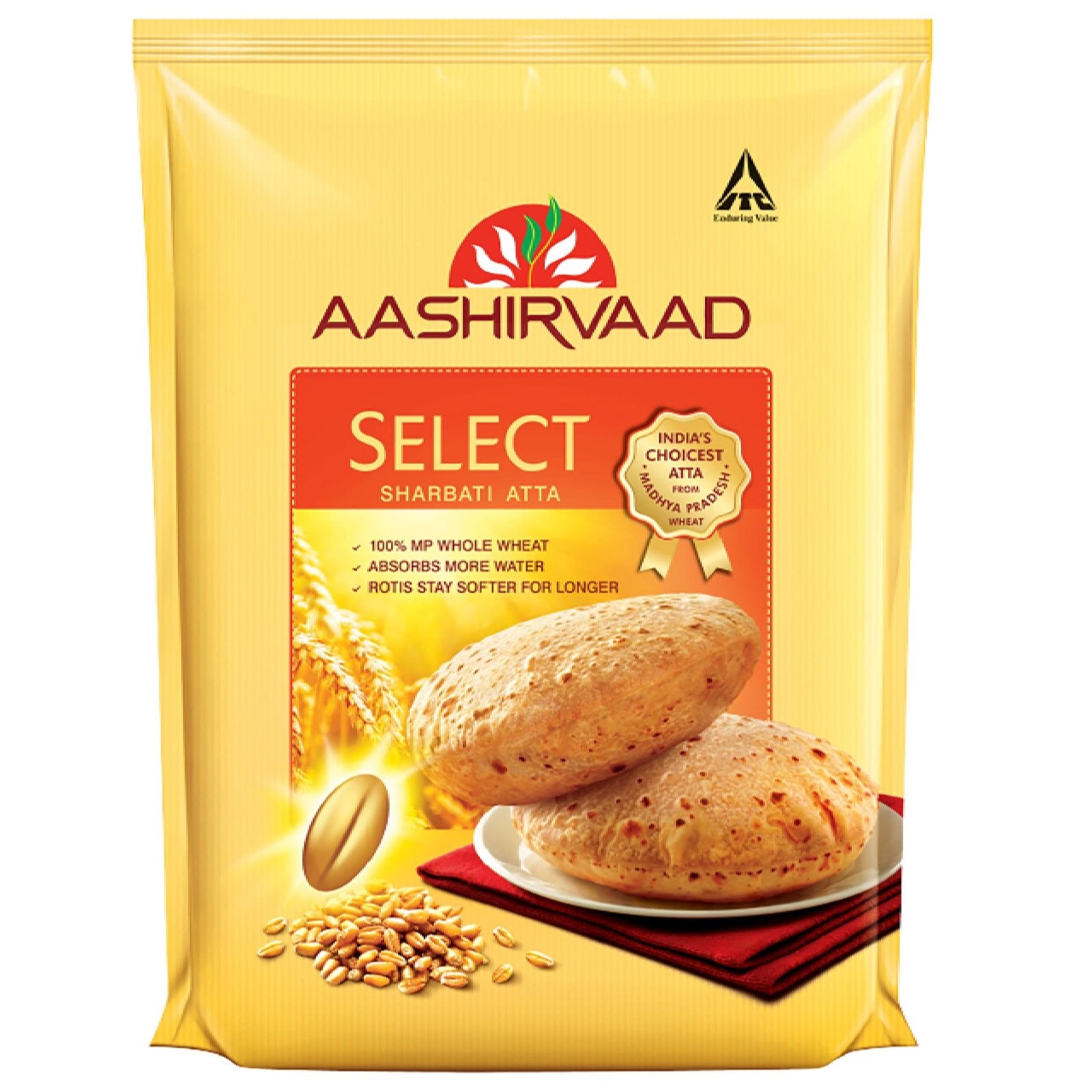 Aashirvaad Atta Select Sharbati 1kg - Spice Village