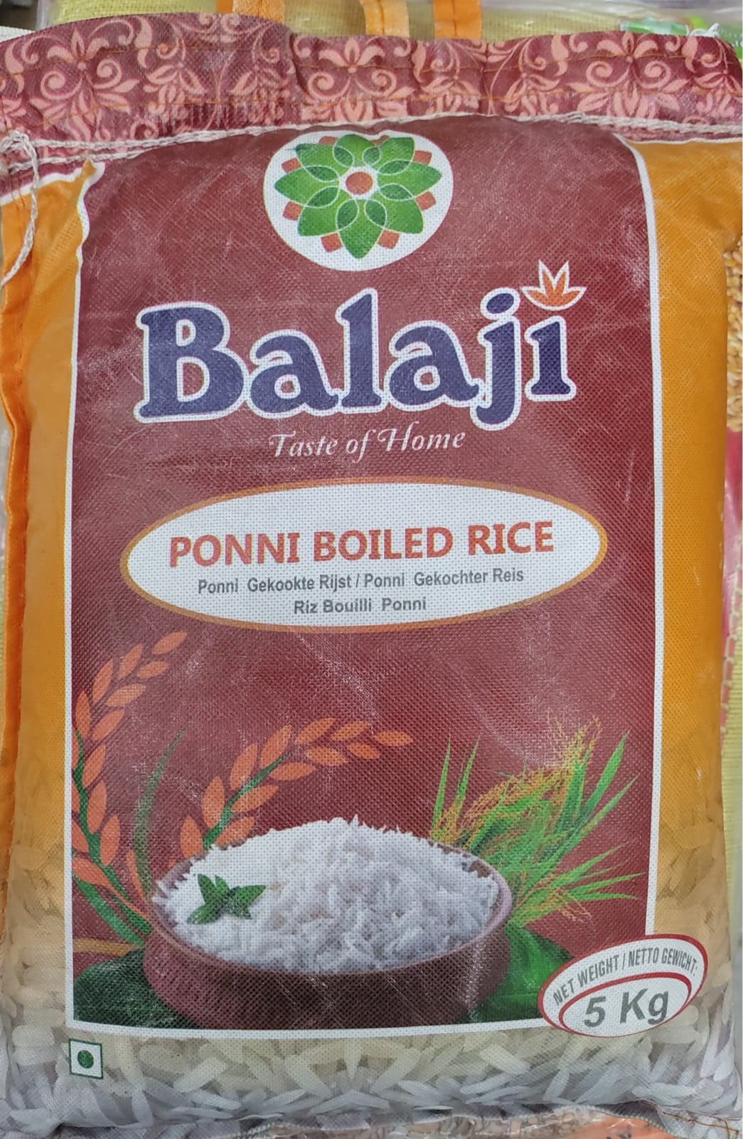 Balaji Ponni Boiled Rice 5kg - Spice Village