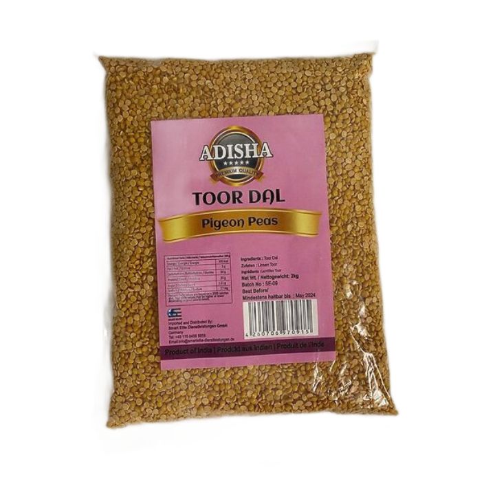 Adisha Indian Toor Dal 2kg - Spice Village