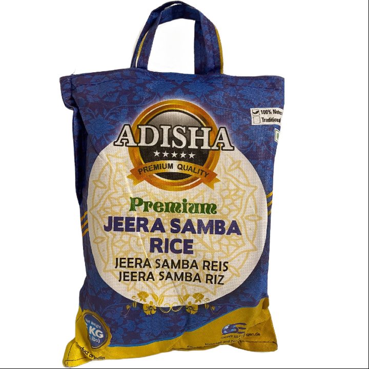 Adisha Jeera Samba Rice 5kg - Spice Village