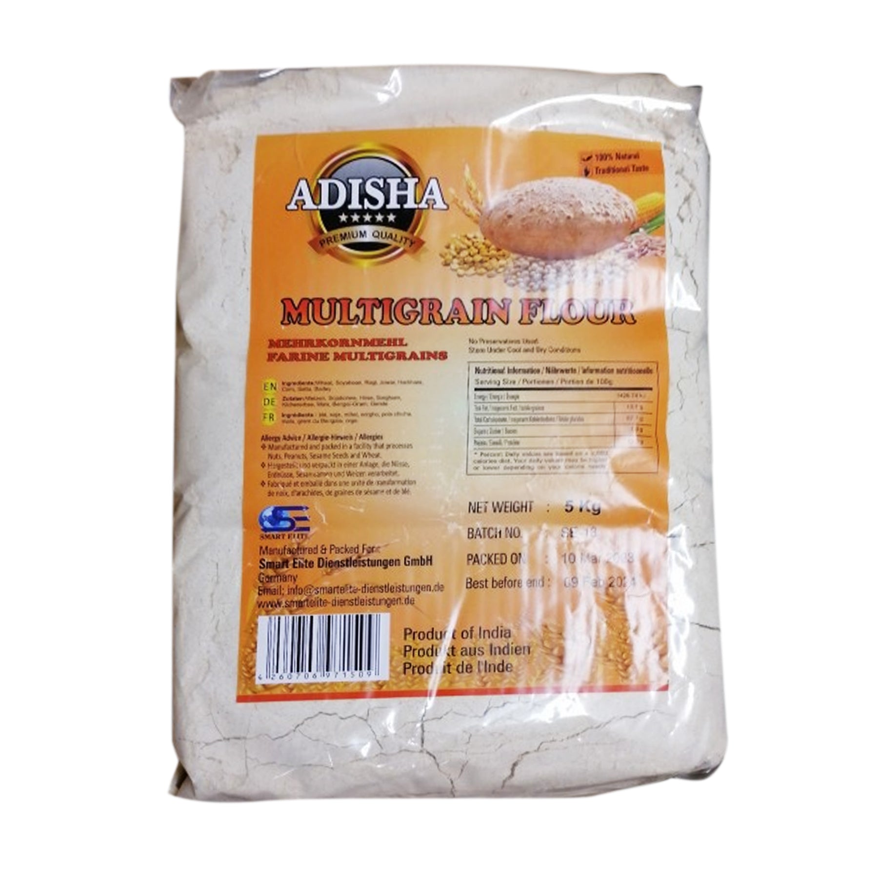 Adisha Multigrain flour 5kg - Spice Village