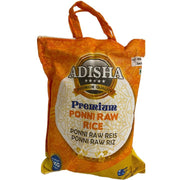 Adisha Ponni Raw Rice 5kg - Spice Village