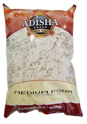 Adisha Rice Flakes (Poha/Powa) (Medium) 1kg - Spice Village