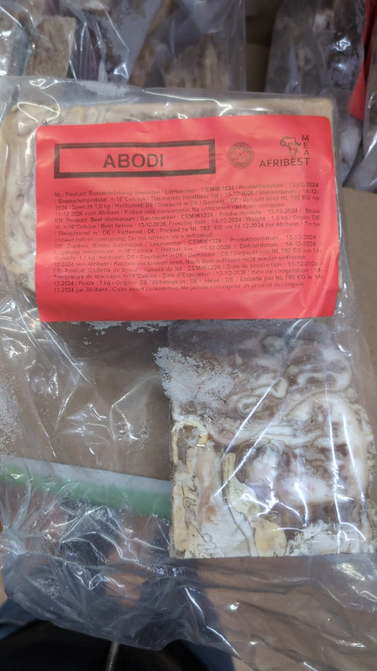 Frozen Afribest Cow Stomach (Abodi) 1kg - Only Berlin Same Day Delivery - Spice Village