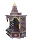 Elegant Wooden Mandir "Sri Vedic Griha" (Home of the Divine) Brown - Spice Village