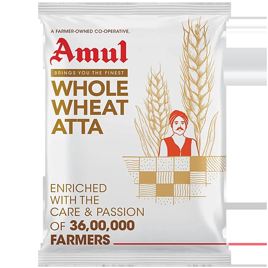 Amul Whole Wheat Atta 10kg - Spice Village